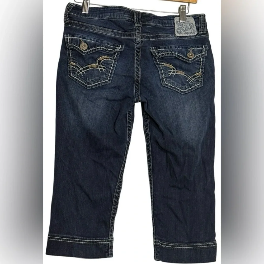 Big Star Maddie Bermuda Denim Shorts Sz26 Medium Wash Western - Picture 3 of 12